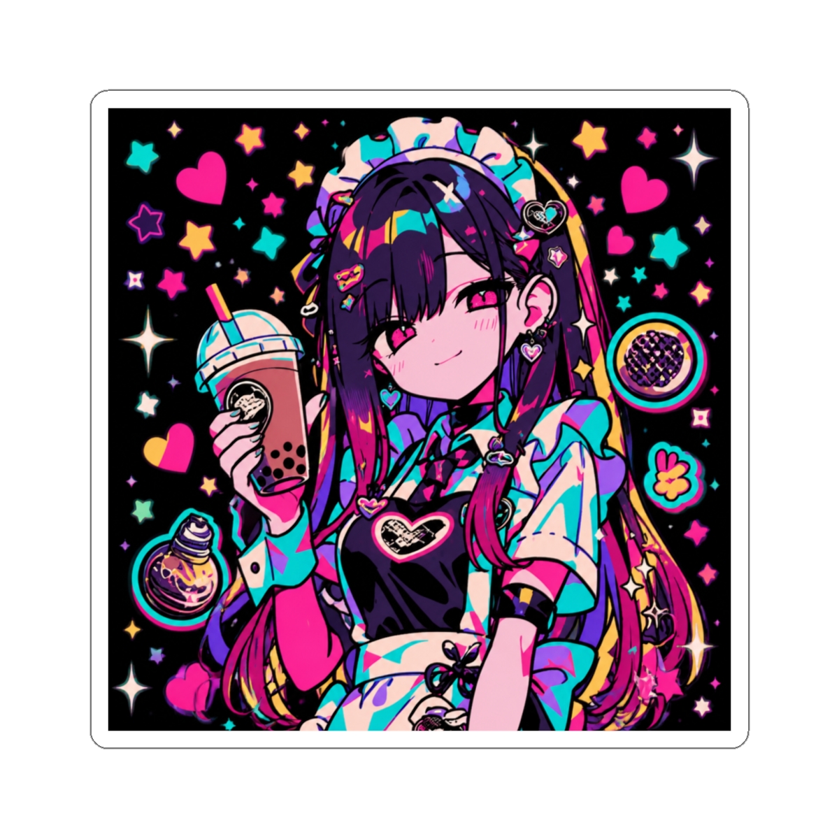 Marin Kitagawa Maid Cosplay Fan Art Sticker | My Dress-Up Darling